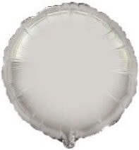 Ballon mylar rond argent