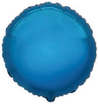 Ballon mylar rond bleu