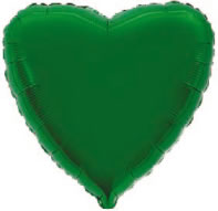 Ballon mylar coeur vert