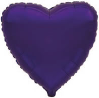 Ballon mylar coeur violet